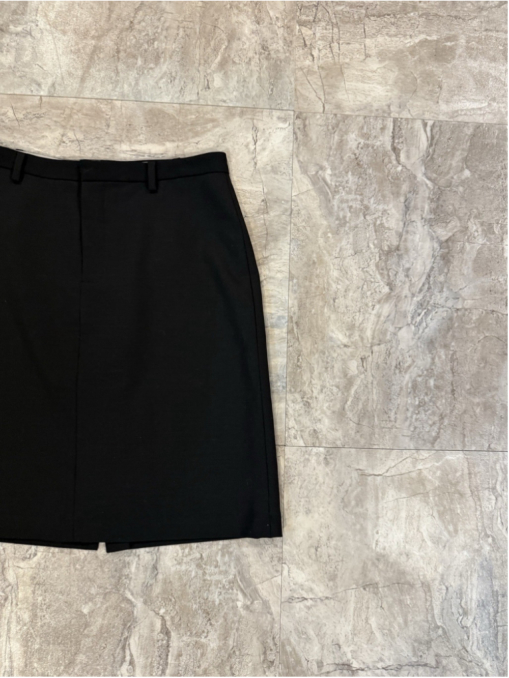 VTG Y2K GAP Wool Blend Black Pencil Skirt Size 2 Office